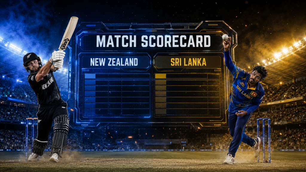 New Zealand National Cricket Team Vs Sri Lanka National Cricket Team Match Scorecard
